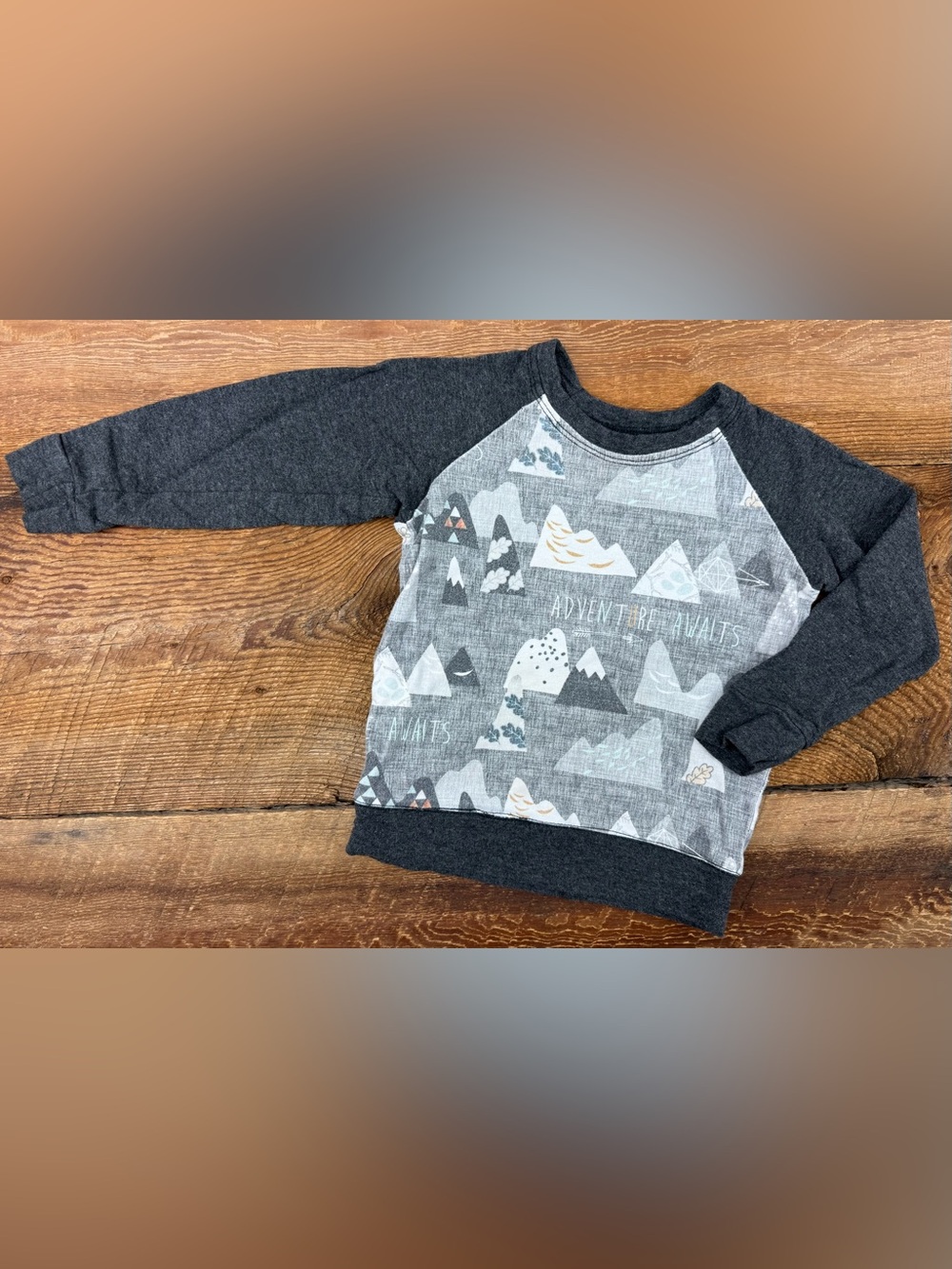 Bamboo Mountain Graphic Raglan Sweatshirt